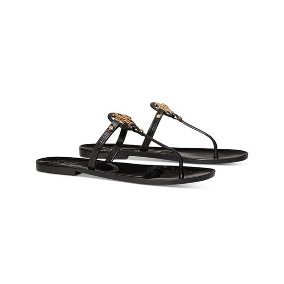 TORY BURCH MINI MILLER JELLY FLAT SANDALS